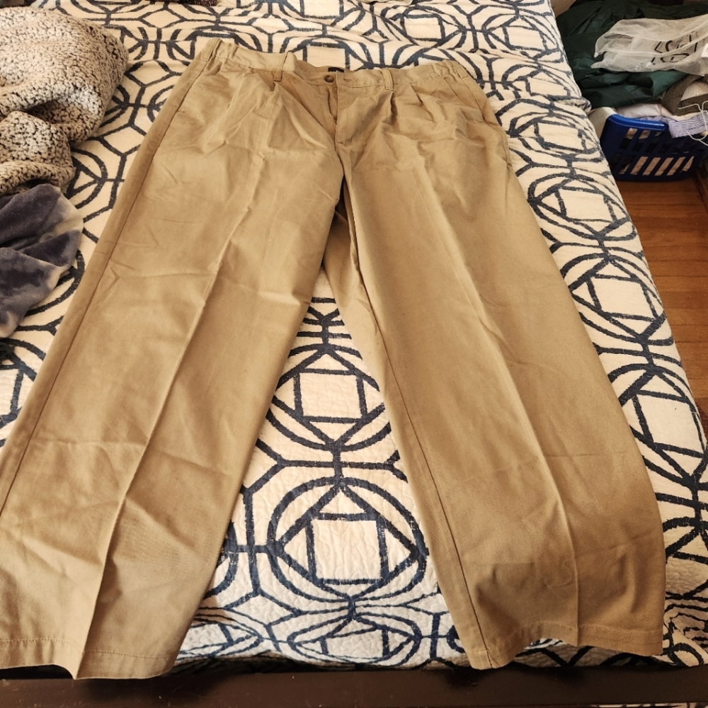 Basic Editions Khaki Pants 38x30